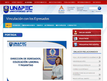 Tablet Screenshot of egresados.unapec.edu.do
