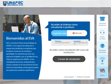 Tablet Screenshot of eva.unapec.edu.do