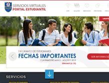 Tablet Screenshot of estudiantil.unapec.edu.do