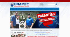 Desktop Screenshot of internacional.unapec.edu.do